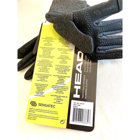 Head Gloves Bundle; Touchscreen Compatible Gray and Waterproof Unisex Size M - Picture 2 of 8